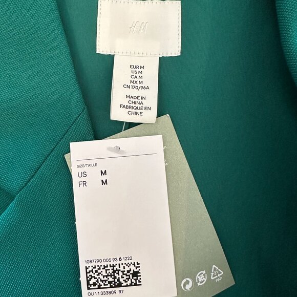 🎉NWT!🎉 H&M Green blazer size medium - Picture 4 of 5